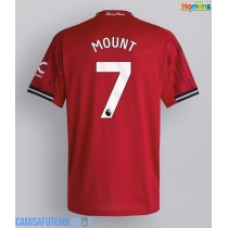 Camisa de time de futebol Manchester United Mason Mount #7 Replicas 1º Equipamento 2025-26 Manga Curta